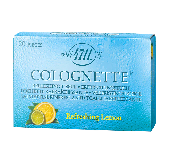 4711 Colognette Wipes Pack Of 20 Tissues Citrus Refreshing Lemon