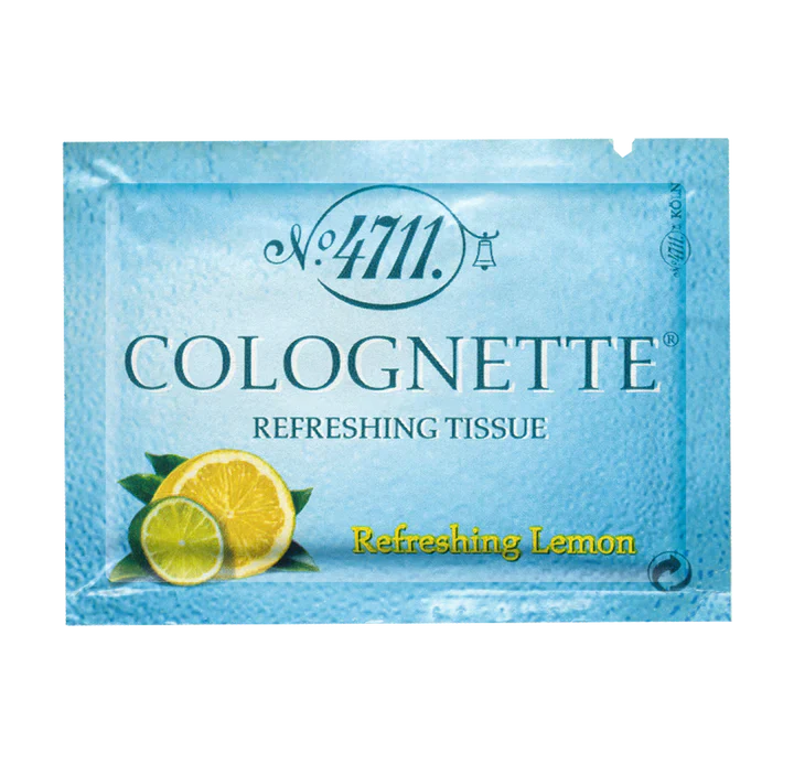 4711 Colognette Wipes Pack Of 20 Tissues Citrus Refreshing Lemon