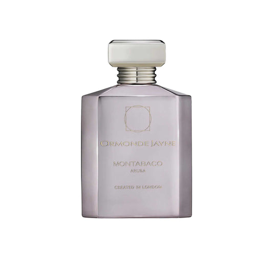 An 88ml smoky grey-to-clear gradient glass bottle of Ormonde Jayne Gatsby 22 Eau de Parfum, featuring gold lettering and topped with a tiered silver neck and rectangular silver cap.
