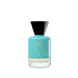 J.U.S Eau de Parfum in a turquoise glass bottle with black cap and minimalist design – Shop Now Online