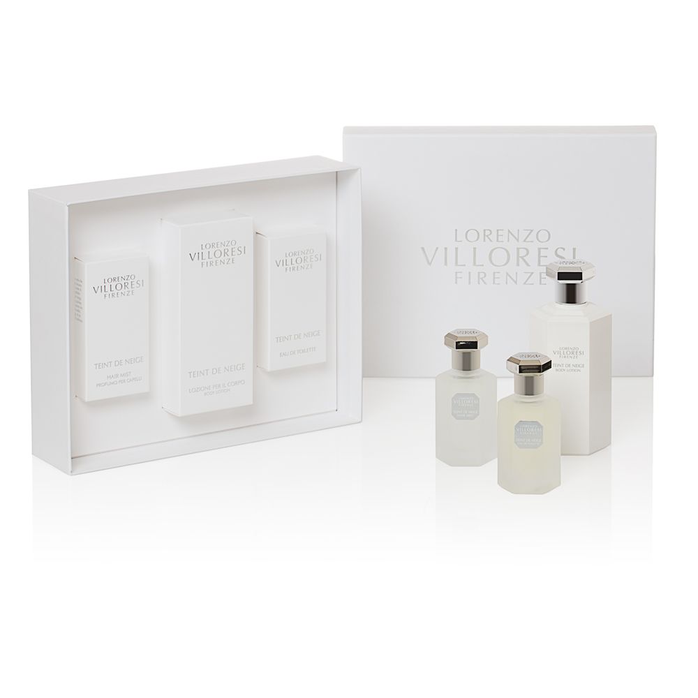 Lorenzo Villoresi Teint De Neige EDT 50ml + Hair Mist 50ml + Body Lotion - 250ml