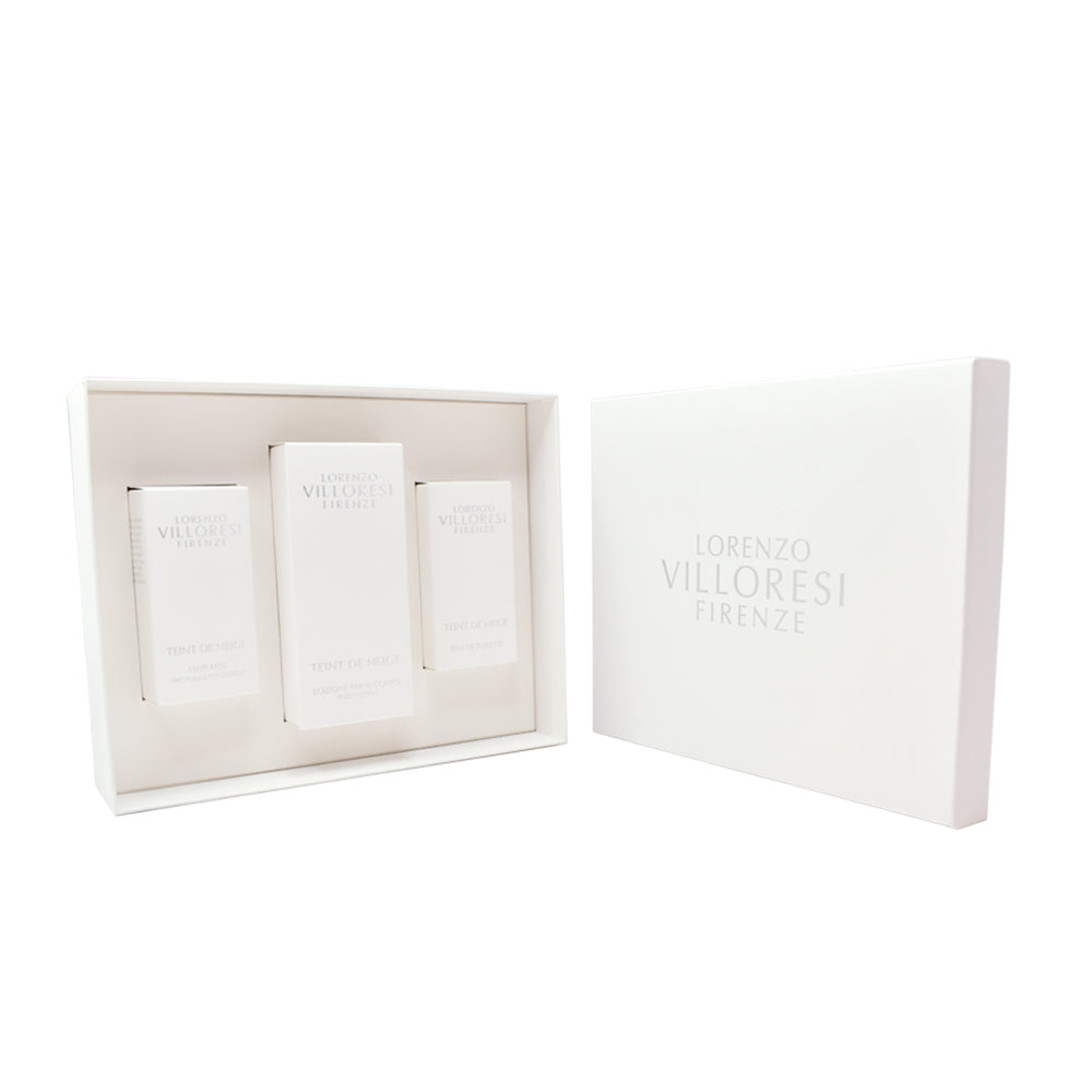 Lorenzo Villoresi Teint De Neige EDT 50ml + Hair Mist 50ml + Body Lotion - 250ml