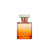 A 50ml bottle of Ormonde Jayne Damask Eau de Parfum featuring an orange gradient glass bottle, a gold rectangular cap with a red ribbon detail, and gold text.