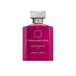 An 88ml opaque vibrant magenta glass bottle of Ormonde Jayne Montabaco Rio, featuring silver lettering and topped with a tiered silver neck and rectangular silver cap.