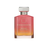 An 88ml orange and pink gradient glass bottle of Ormonde Jayne Sakura Eau de Parfum, featuring gold lettering and topped with a tiered silver neck and rectangular silver cap.