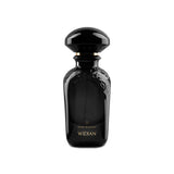 Black perfume bottle with 'Widian' branding on a white background.
