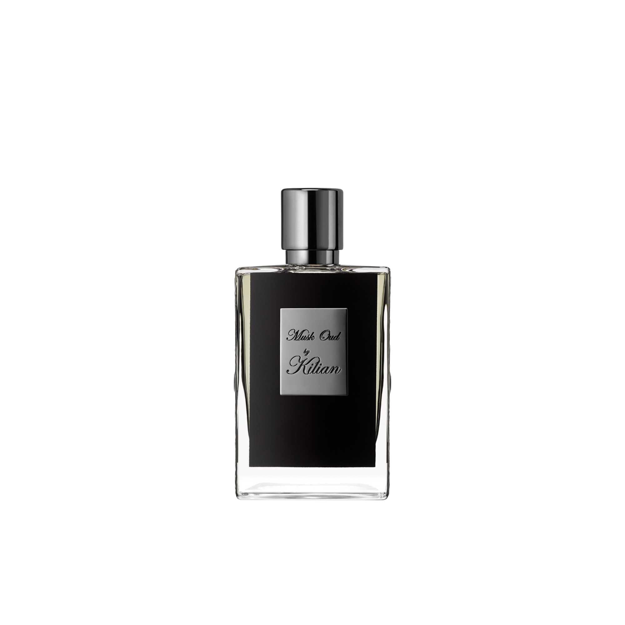 By Kilian Musk Oud No Clutch EDP 50ml rich woody oud and musk fragrance for men and women at Blue Salon Qatar Shop Now Online